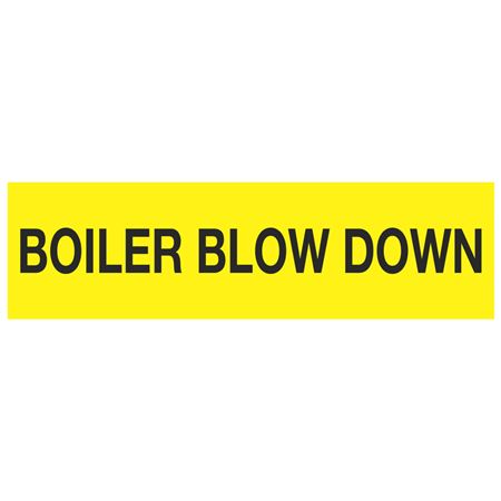 ANSI Pipe Marker - Boiler Blow Down - PK/10